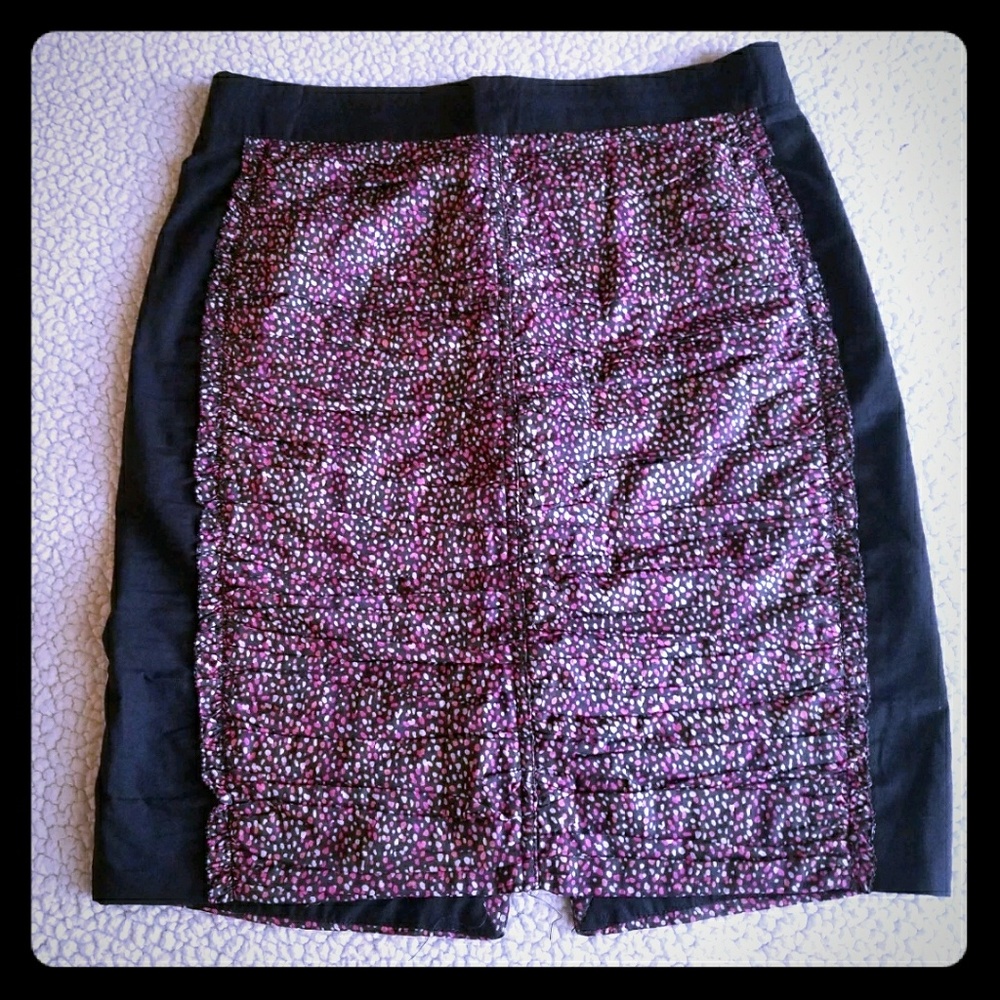 J Crew mini skirt,  size 2, confetti print